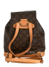 Monsieur MM Backpack, &pound;650, Handbags, Brown, Canvas, Back view